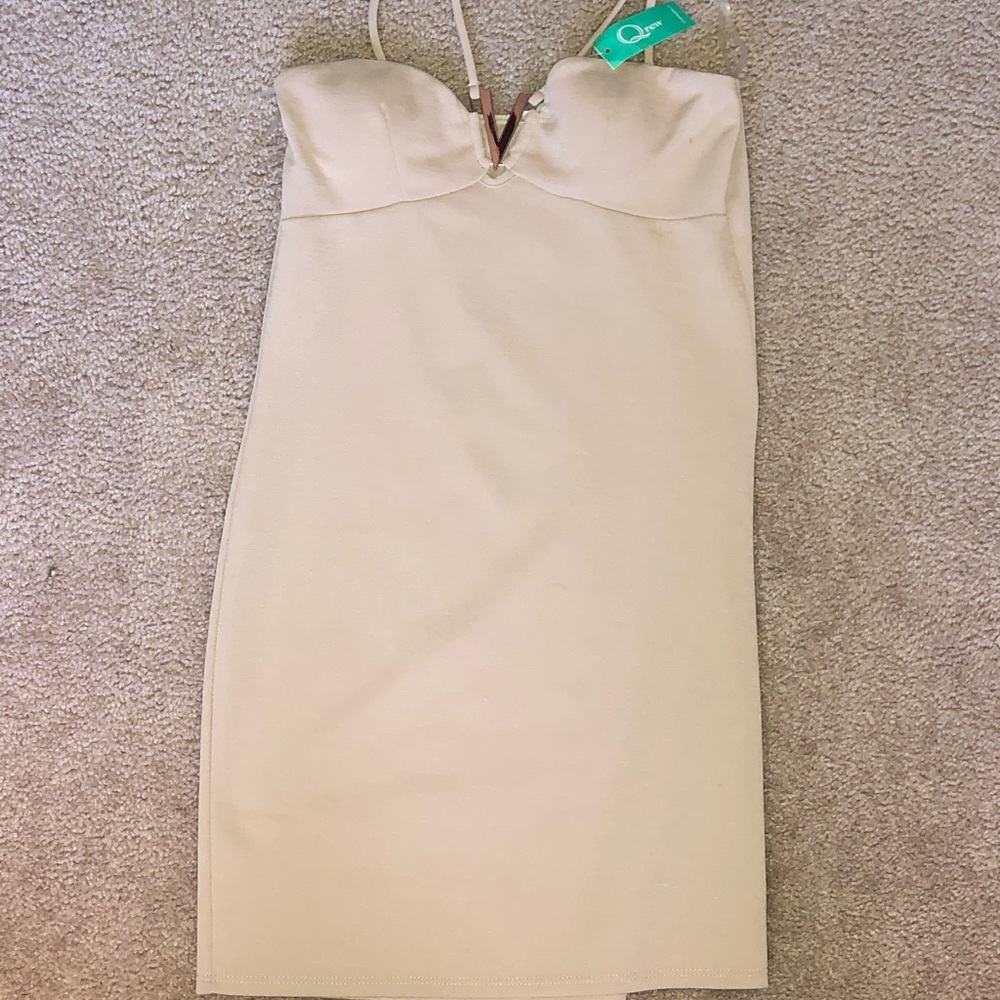 Tan mini dress